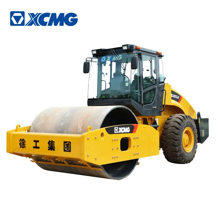 XCMG 20 ton single drum vibratory roller compactor XS203J road roller machine price